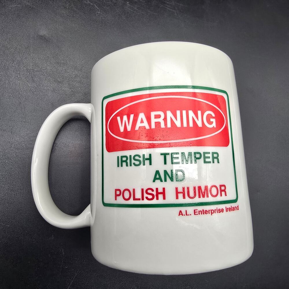 Irish Temper Polish Humor Mug Novelty Gift
